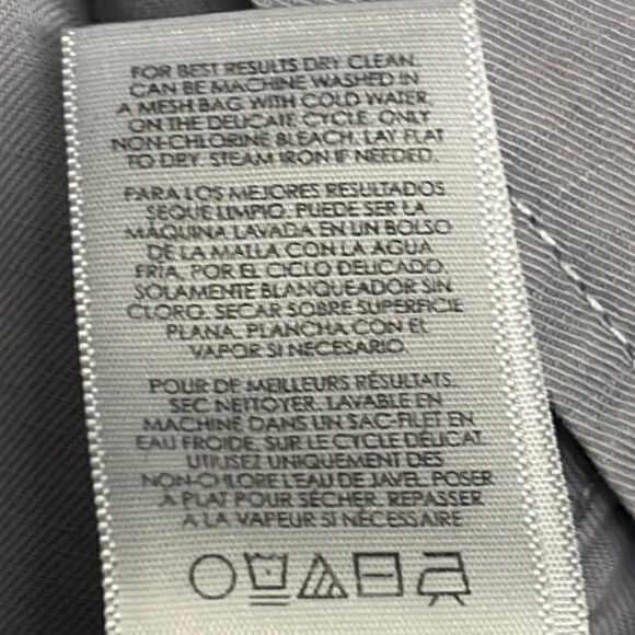 cabi  Tanner Linen Trench Coat Light Blue/Purple Silver Lake Medium #5296 - Picture 16 of 16